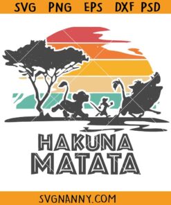 Vintage Hakuna matata SVG, Lion King Hakuna matata svg, Animal kingdom svg