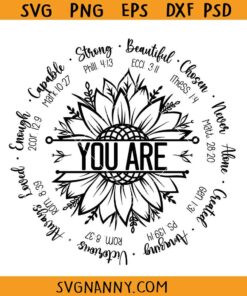 You are affirmative Bible verses svg, Bible Verse Svg, Inspirational Svg, Religious Svg, Christian Svg, Christian Circle SVG, Faith sign SVG