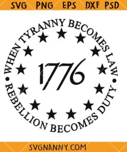1776 When Tyranny Becomes Law Rebellion Becomes Duty SVG, FAAFO Skull SVG, Rebellion Becomes Duty Svg, Patriot Svg, 1776 Svg, Statue Of Liberty Svg 