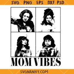 90s Vibes Mom SVG, Vintage Cool Mom Vibes SVG, Trendy Mother’s Day SVG