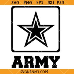 Army Star SVG, Army Star Icon SVG, Star Military SVG, American military SVG    