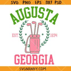 Augusta Georgia SVG, Georgia State SVG, Augusta Georgia Golf Tour SVG, Tournament Bows Social Club SVG
