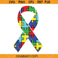 Awareness ribbon autism puzzle SVG, Autism Awareness Ribbon svg, Autism svg, Autism awareness Shirt SVG 