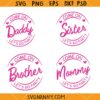 Barbie Family Birthday Bundle SVG, Barbie family SVG, Barbie Shirt SVG    