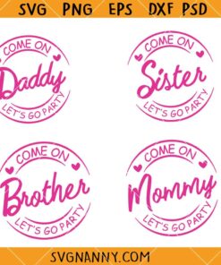 Barbie Family Birthday Bundle SVG, Barbie family SVG, Barbie Shirt SVG    