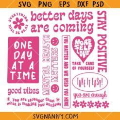 Better days quotes SVG files, Motivational SVG, Inspirational SVG