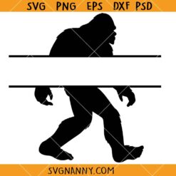 Bigfoot monogram SVG, Bigfoot SVG, Bigfoot Silhouette, Bigfoot PNG    