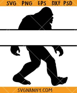 Bigfoot monogram SVG, Bigfoot SVG, Bigfoot Silhouette, Bigfoot PNG    
