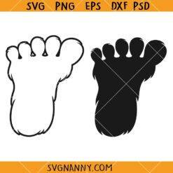 Bigfoot print SVG, Bigfoot Foot SVG, Bigfoot SVG, Bigfoot Silhouette, Bigfoot PNG  
