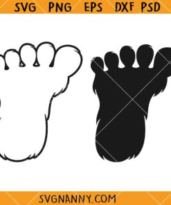 Bigfoot print SVG, Bigfoot Foot SVG, Bigfoot SVG, Bigfoot Silhouette, Bigfoot PNG  