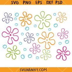 Bikini Bottom Flowers SVG, Spongebob Flowers SVG, Flower SVG, Floral Clipart SVG