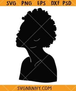 Black Woman Silhouette SVG, Africa Woman Silhouette SVG, Afro Svg, Black Woman Svg, Black Queen Svg, Afro Woman Svg
