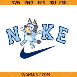 Bluey Nike logo svg, Bluey Nike SVG, Bluey Nike PNG, Bluey SVG, Nike Bluey Dog Clipart SVG     