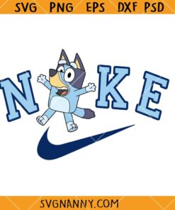Bluey Nike logo svg, Bluey Nike SVG, Bluey Nike PNG, Bluey SVG, Nike Bluey Dog Clipart SVG     