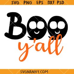 Boo Yall SVG, Boo SVG, Halloween Kids SVG, Halloween Svg, Halloween Png  
