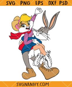 Bugs bunny and Lola bunny svg, Valentine Day svg, Bugs & Lola Svg, Lola Bunny Svg, Looney Tunes Svg, Cartoon Svg 