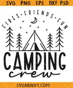 Camping crew SVG, Camping Trip svg, Happy Campground SVG, Funny Camping svg, Camping life svg, Happy Camper svg