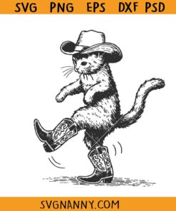 Cat Cowboy SVG, Meowdy Svg, Cowboy Hat Svg, Cowboy Cat Svg, Cat Svg, Funny Cat Svg, Texas Svg  