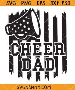 Cheer dad flag SVG, Cheer dad American Flag SVG, Cheer Dad SVG, Cheerleader Svg