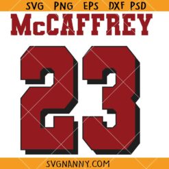 Christian McCaffrey San Francisco Jersey SVG, San Fransisco Svg, 49ers SVG  