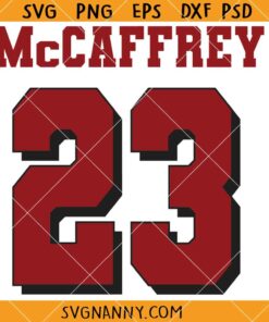 Christian McCaffrey San Francisco Jersey SVG, San Fransisco Svg, 49ers SVG  