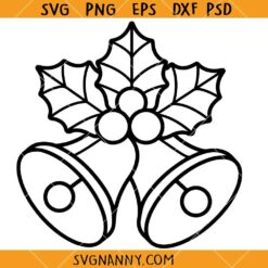 Christmas bells SVG, Christmas Clipart SVG, Holiday SVG, Christmas Shirt SVG, Christmas PNG  