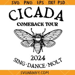Cicada Comeback Tour SVG, Cicada Concert SVG, The Cicada Reunion Tour SVG