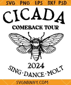 Cicada Comeback Tour SVG, Cicada Concert SVG, The Cicada Reunion Tour SVG
