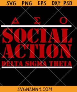 Delta Sigma Theta Social Action SVG, Sorority Clipart SVG, Delta Sigma Theta SVG, Delta Logo SVG     