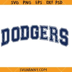 Dodgers varsity font SVG, Dodgers SVG, Dodgers Football SVG, NFL SVG, NCAA SVG