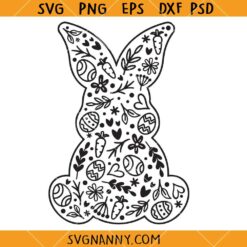 Easter Bunny eggs SVG, Easter Bunny SVG, Easter Clipart SVG, Easter Shirt SVG    