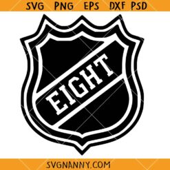 Eight Hockey Shield SVG, Hockey Shield SVG file, Hockey Birthday SVG, Happy Birthday Shirt SVG 