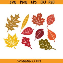 Fall leaves SVG, Maple Leaves SVG, Autumn Leaves SVG, Fall SVG   