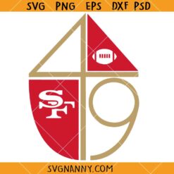 Forty Niners Classic Logo svg, San Fransisco Football Svg, 49ers Svg        