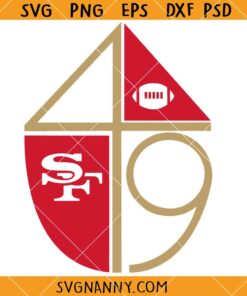 Forty Niners Classic Logo svg, San Fransisco Football Svg, 49ers Svg        