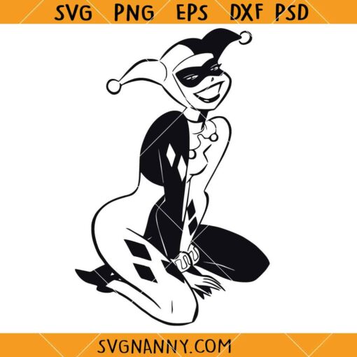 Harley Quinn SVG, Harley Quinn Movie SVG, Suicide Squad SVG, Harley Quinn villain Svg, Harley Quinn Cartoon Svg