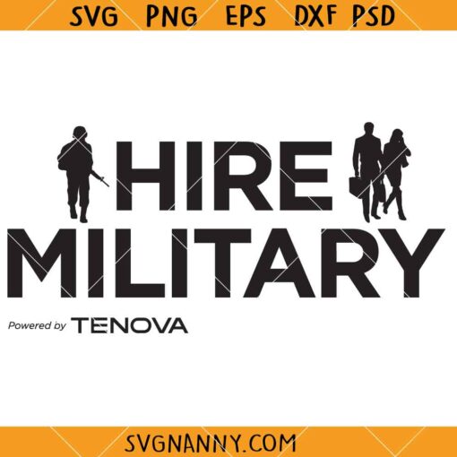 Hire Military Powered By Tenova SVG, Veterans And Service Members SVG
