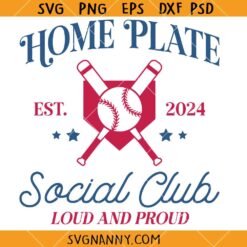 Home Plate Social club SVG, Home Plate Svg, Social Club Svg, Baseball Mom Svg, Baseball Family Svg