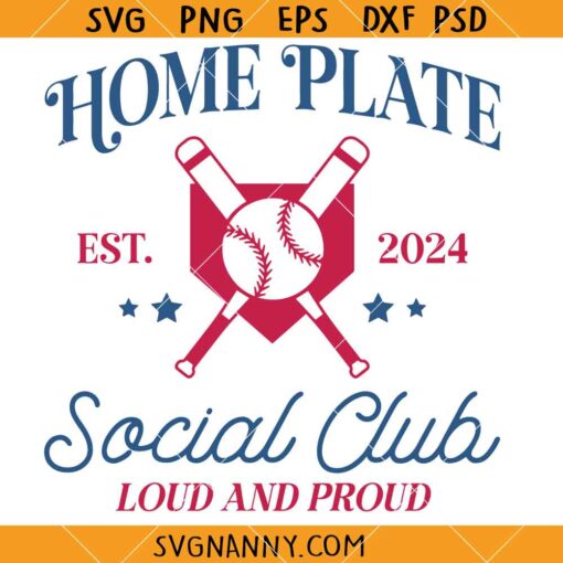 Home Plate Social club SVG, Home Plate Svg, Social Club Svg, Baseball Mom Svg, Baseball Family Svg