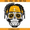 Justin Fields Skull SVG, Justin Fields Skull Pittsburgh Steelers SVG   