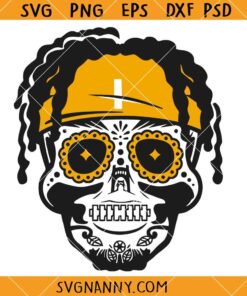 Justin Fields Skull SVG, Justin Fields Skull Pittsburgh Steelers SVG   