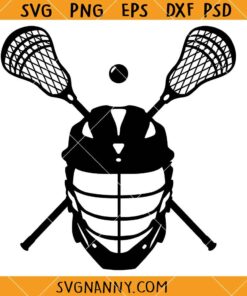 Lacrosse Helmet with sticks SVG, lacrosse svg, lacrosse stick svg, sports svg   