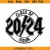 Lighting bolt senior 2024 svg, Senior 2024 SVG, Senior Lightning Bolt SVG, Graduation Shirt SVG