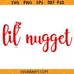 Lil nuggets SVG, Toddler shirt SVG, Funny Fast Food Svg, Chick Fil A svg, onesie svg  