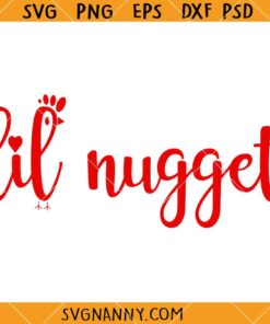 Lil nuggets SVG, Toddler shirt SVG, Funny Fast Food Svg, Chick Fil A svg, onesie svg  