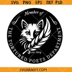 Member of the Tortured Poets Club svg, TTPD SVG, Taylor Swift New Album SVG, Swiftie SVG