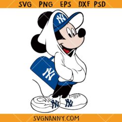 Mickey Mouse New York Yankees SVG, New York Yankees SVG, Baseball MLB, Disney Sports SVG    