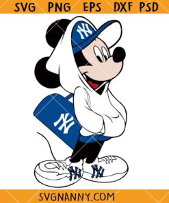 Mickey Mouse New York Yankees SVG, New York Yankees SVG, Baseball MLB, Disney Sports SVG    