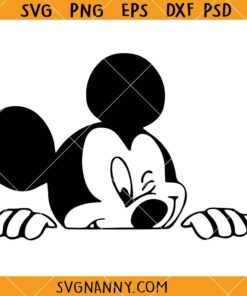 Mickey Peeking SVG, Mickey SVG, Disney Mickey mouse SVG, Disneyland SVG      
