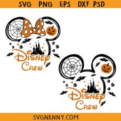 Mickey and Minnie Halloween crew SVG, Halloween Disney Friends SVG, Mickey & Minnie Svg, Halloween Svg